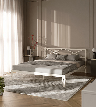 Кровать КМД 37 ТЕЯ 140 белый