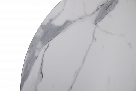 Стол Андромеда D100, Черный/Мрамор